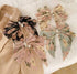 Fashion Bow Knot Floral Print Hairpin